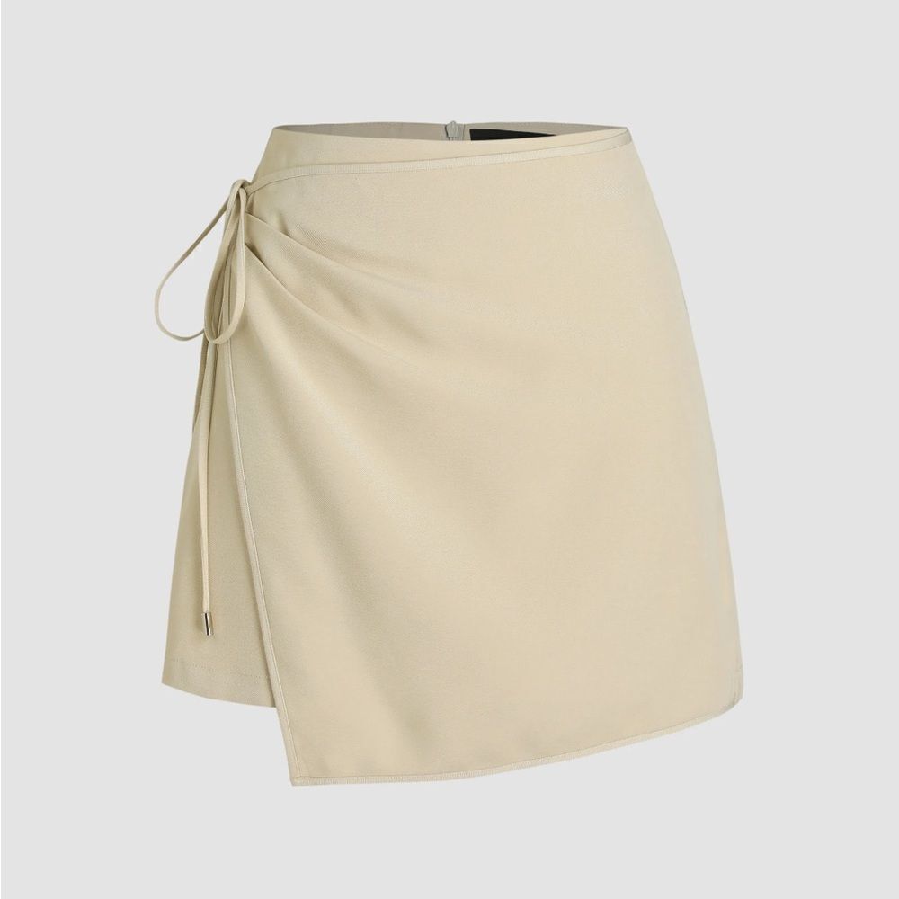 NWT CIDER knotted wrap mini skirt size Small